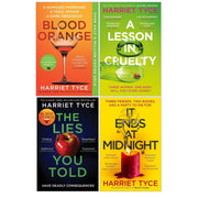 Blood Orange, The Lies You Told, It Ends At Midnight book collection by Harriet Tyce, featuring three fiction novels in a set.