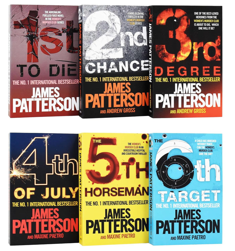 Women's Murder Club 6 Books Collection Set By James Patterson - Fiction - Paperback