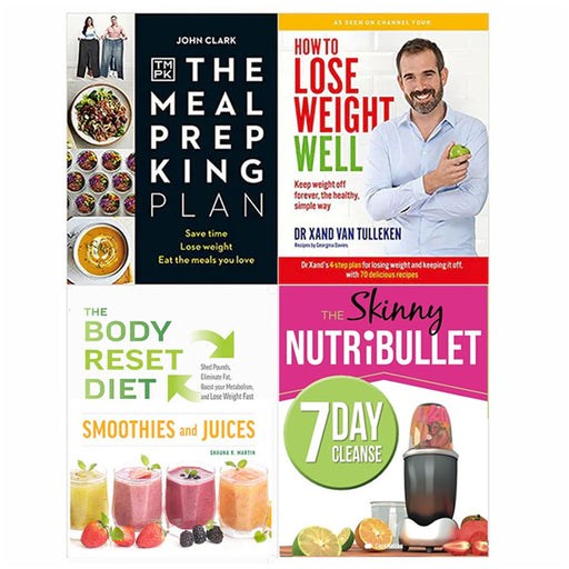 The Meal Prep King Plan, How to Lose Weight Well, The Body Reset Diet Smoothies & The Skinny NUTRiBULLET 4 Books Collection Set - The Book Bundle