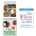 The Healthiest Longevity Diet, The Fastdiet Cookbook, The 8-Week Blood Sugar Diet 3 Books Collection Set - The Book Bundle