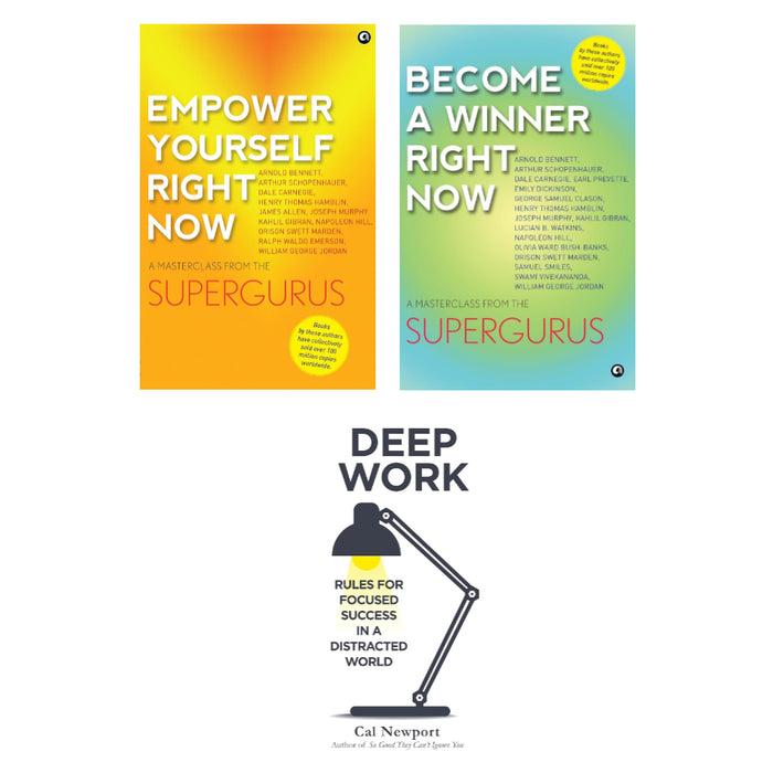 Empower Yourself Right Now , Become a Winner Right Now ,Deep Work 3 Books Set - The Book Bundle