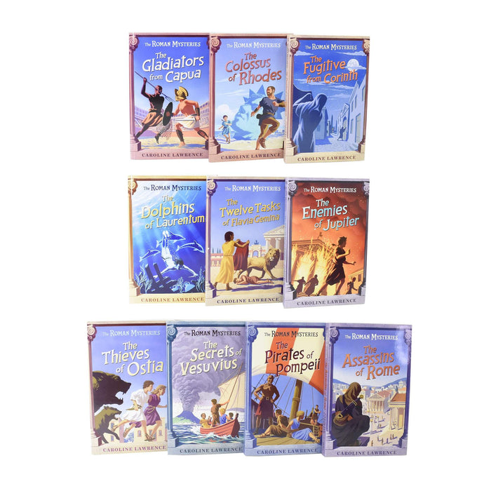 The Roman Mysteries Epic 10 Books Collection Box Set (Books 1 - 10) by Caroline Lawrence - The Book Bundle