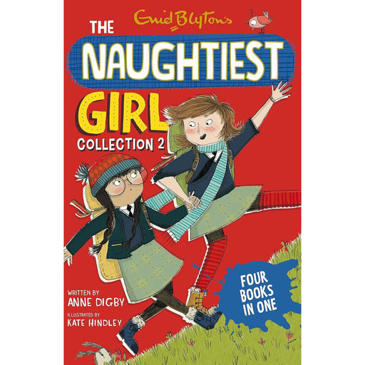 Four paperback books from the Naughtiest Girl Collection 2 by Enid Blyton, featuring colorful covers and classic children's fiction.
