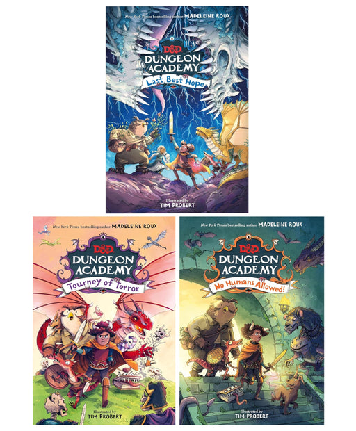 Dungeons And Dragons Dungeon Academy Series By Madeleine Roux 3 Books Collection Set - Ages 9-12 - The Book Bundle