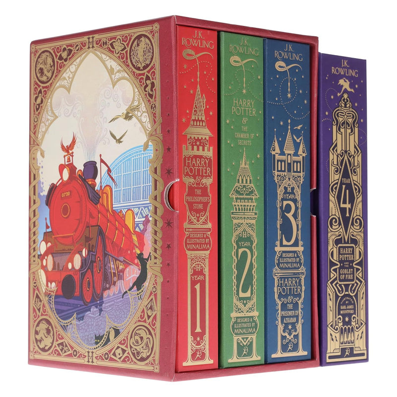 Harry Potter 4 Books Collection Set By MinaLima & Mountford - Fiction - Paperback
