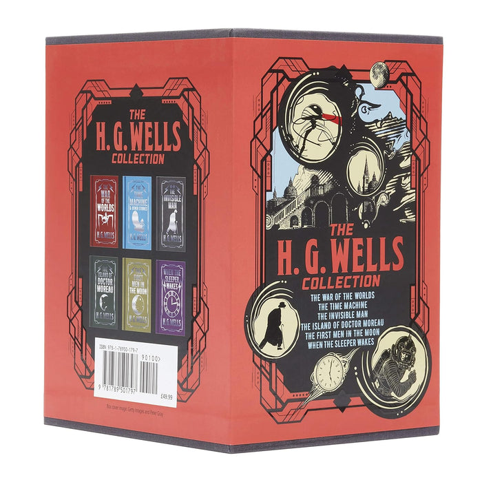 The H. G. Wells Collection: Deluxe 6-Book Hardback Boxed Set (Arcturus Collector's Classics, 8) - The Book Bundle