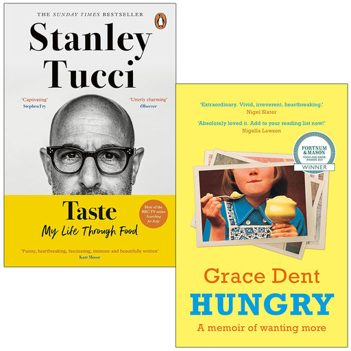 Stanley Tucci Taste and Grace Dent Hungry 2 Books Collection Set - The Book Bundle