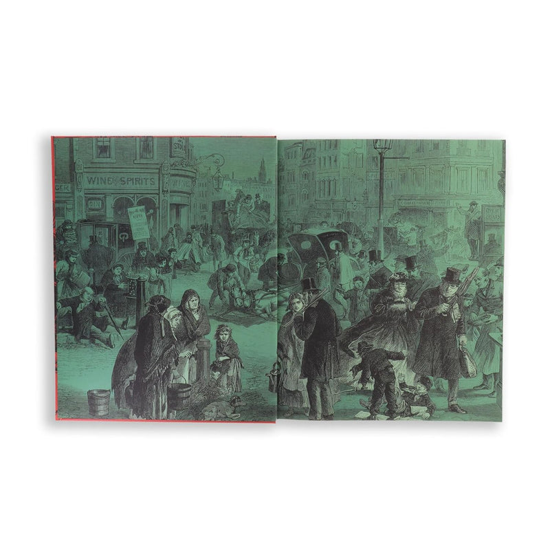Hardcover of Charles Dickens' Christmas Stories from Arcturus Epic Classics, featuring vintage-style cover art.
