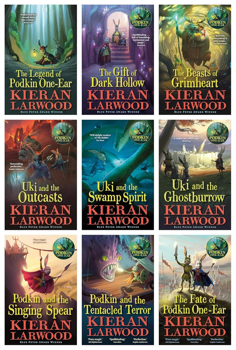 Five Realms Series Podkin One-Ear 9 Books Collection Set by Kieran Larwood - Fiction - Paperback
