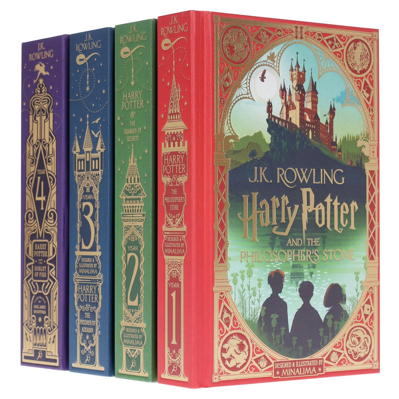 Harry Potter 4 Books Collection Set By MinaLima & Mountford - Fiction - Paperback