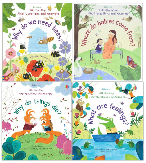 Lift-The-Flap First Questions and Answers by Usborne 4 Books Collection Set - Non Fiction - Ages 3–8 - The Book Bundle
