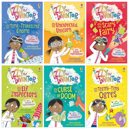Izzy the Inventor Series By Zanna Davidson 6 Books Collection Set (The Unexpected Unicorn, The Curse of Doom) - The Book Bundle