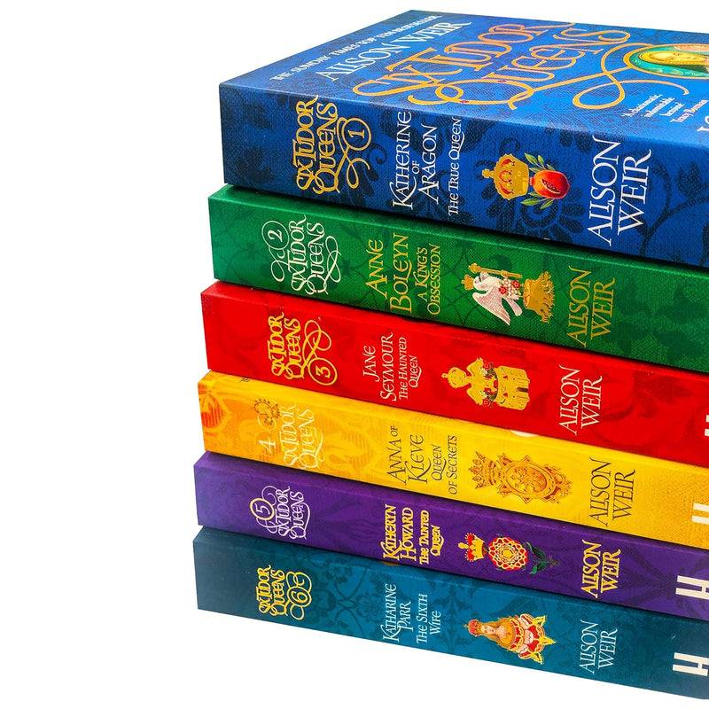 Alison Weir Six Tudor Queens Collection 6 Books Set (Katherine of Aragon, Jane Seymour, Anne Boleyn, Anna of Kleve, Katheryn Howard, Katharine Parr) - The Book Bundle