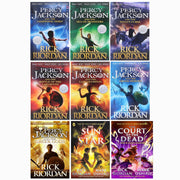 Rick Riordan Percy Jackson & The Nico Di Angelo Adventures Series 9 Books Collection Set (Lightning Thief, Sea of Monsters, Titan's Curse) - The Book Bundle