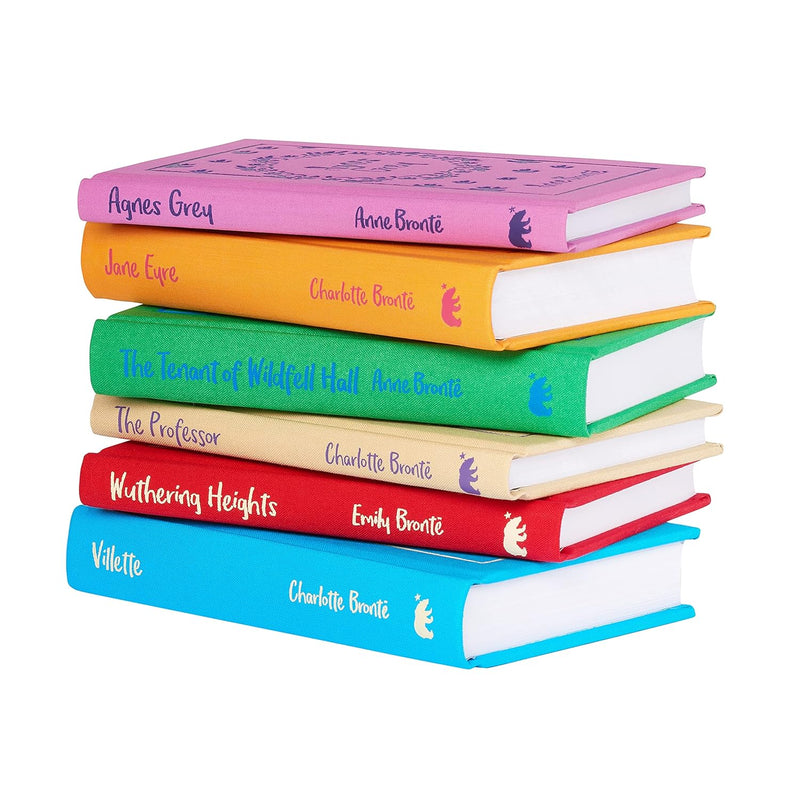 Six hardback Bronte Classics collection by Arcturus featuring Jane Eyre and related works, authored by Anne Bronte.