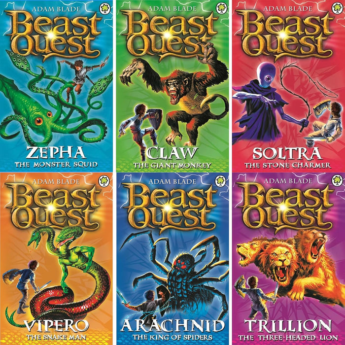 Beast Quest Series 1–5 Collection 30 Books Set by Adam Blade - The Book Bundle