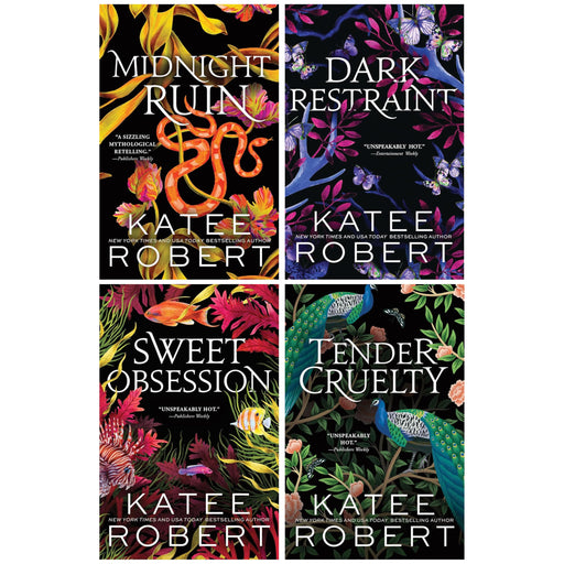 Dark Olympus Series 4 books collection set by Katee Robert, paperback fiction with vibrant cover art.