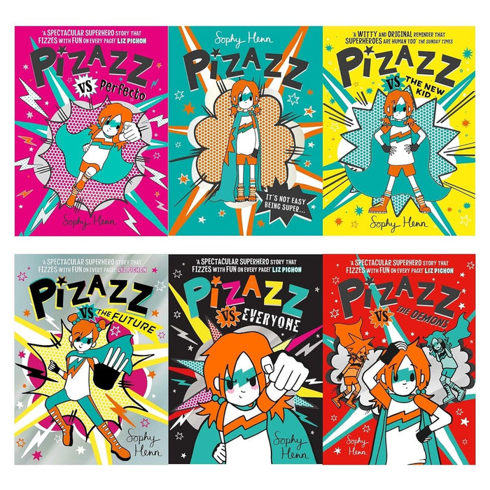 Pizazz by Sophy Henn 6 Books Collection Set (Pizazz vs Perfecto, Pizazz vs the New Kid) - The Book Bundle