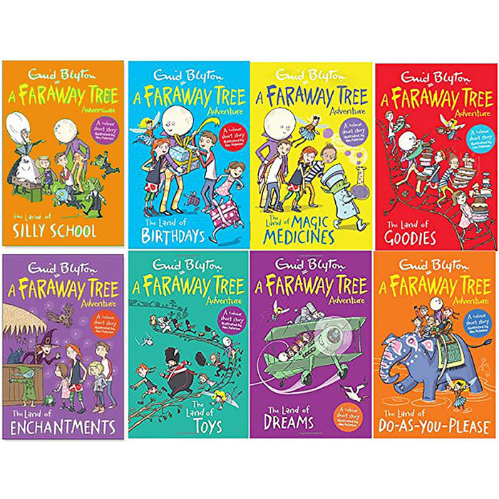 The Faraway Tree Adventures 8 Colour Stories Books Collection Box Set by Enid Blyton Paperback - The Book Bundle