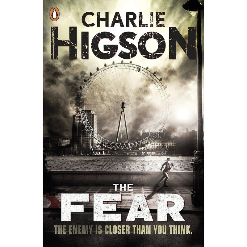 Set of eight paperback fiction books from Charlie Higson's The Enemy and King Zero series, published by Penguin Ltd.