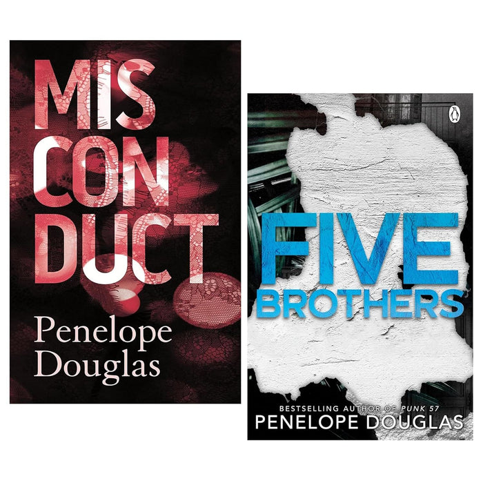 Penelope Douglas 2 Books Collection Set (Misconduct & Five Brothers) - The Book Bundle
