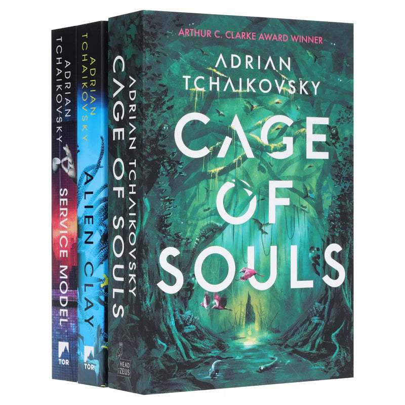 Cage of Souls & Alien Clay & Service Model 3 Books Collection Set by Adrian Tchaikovsky - Fiction - Paperback