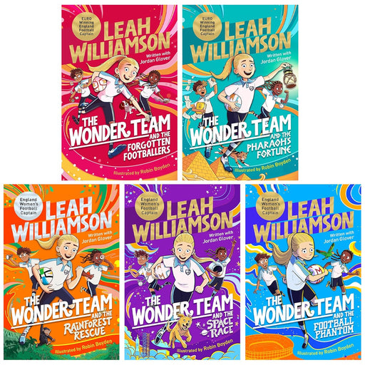 Wonder Team Series By Leah Williamson Illustrated 5 Books Collection Set (The Forgotten Footballers, The Pharaoh’s Fortune) - The Book Bundle