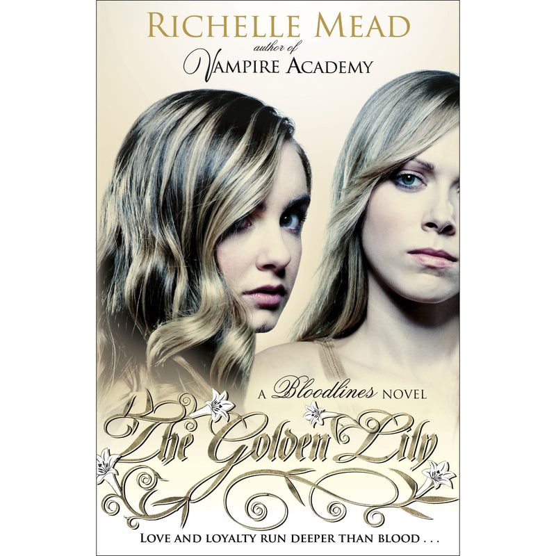 Cover image of "Bloodlines: The Golden Lily" book 2 by Richelle Mead, published by Penguin, featuring a fantasy-themed cover design.