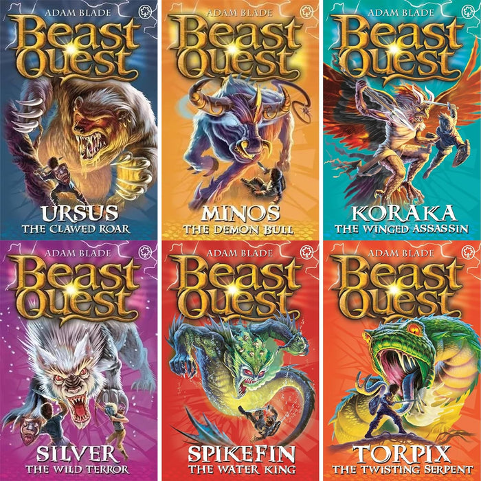Beast Quest Series 6-10 Collection 30 Books Set by Adam Blade - The Book Bundle