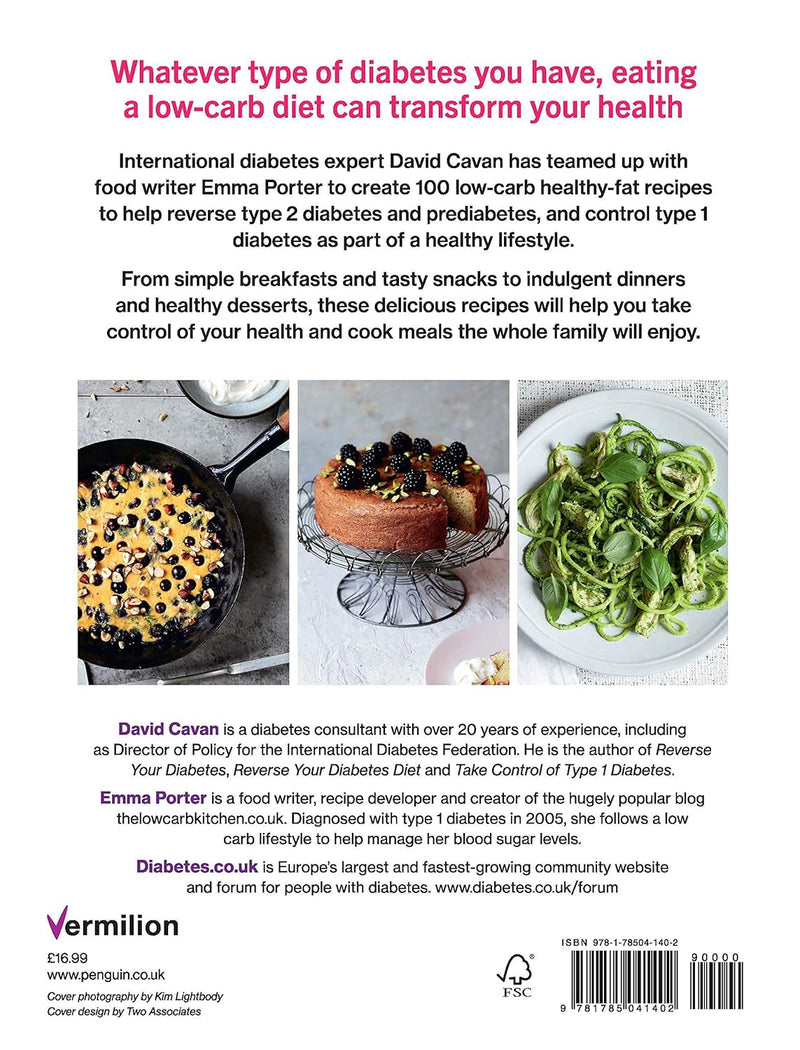 The Low-Carb Diabetes Cookbook: 100 Delicious Recipes for Type 1 and Type 2 Diabetes - Non Fiction - Paperback