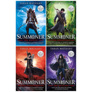 Set of four paperback fantasy books from The Summoner collection by Taran Matharu, featuring young adult adventure stories.