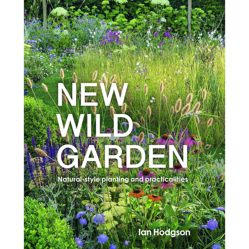 Set of four gardening books including Dream Plants for the Natural Garden, featuring drought-resistant plants and natural garden design.