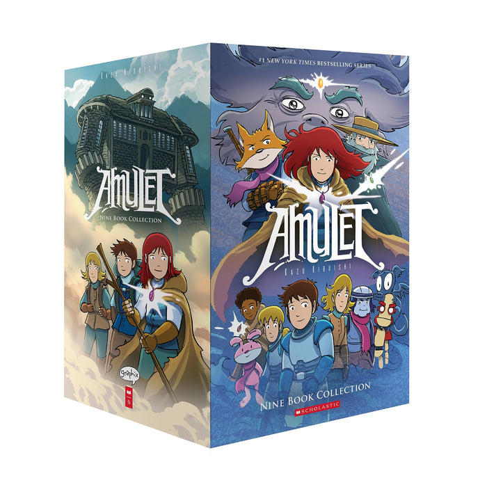 Amulet Box set 1-9 Graphix by Kazu Kibuishi - The Book Bundle