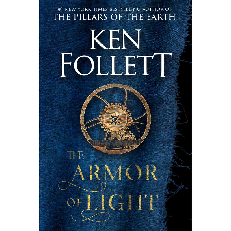 Cover of The Armor of Light novel from the Kingsbridge series by Viking Press, featuring a medieval-inspired design.