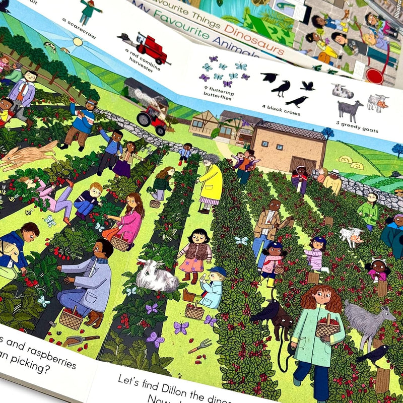 Find My Favourite Things, Find My Favourite Animals 4 Books Collection Set - Fiction - BoardBook