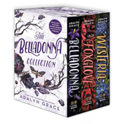 The Belladonna Collection by Adalyn Grace, a set of three hardcover fiction books with dark, enchanting cover art, published by Little, Brown.