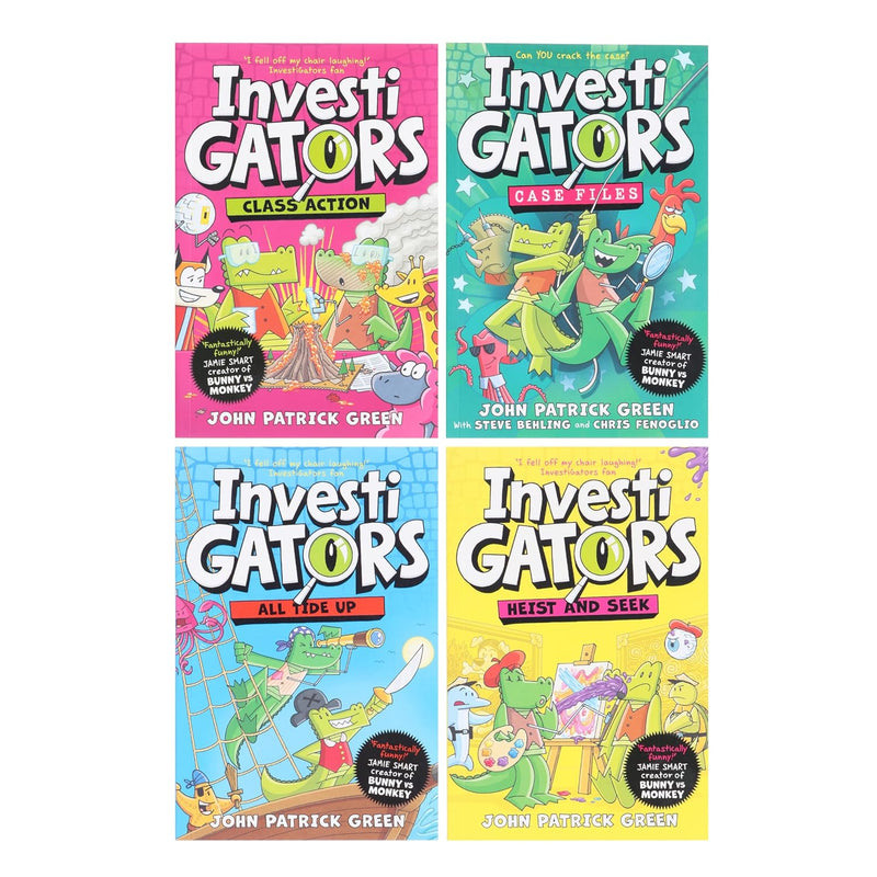 InvestiGators Books 6-9 4 Books Collection Set by John Patrick Green - Fiction - Paperback