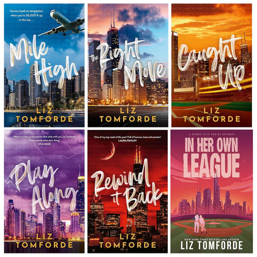 Windy City Series 6 books collection set by Liz Tomforde, fiction paperback novels, featuring colorful cover art.