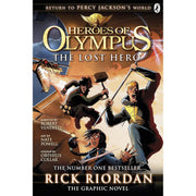 The Heroes of Olympus graphic novel collection set by Rick Riordan featuring three books, including The Lost Hero, published by Puffin.