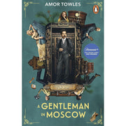 Cover image of "A Gentleman in Moscow" by Amor Towles, published by Penguin, showing the book's front cover with artwork and title.