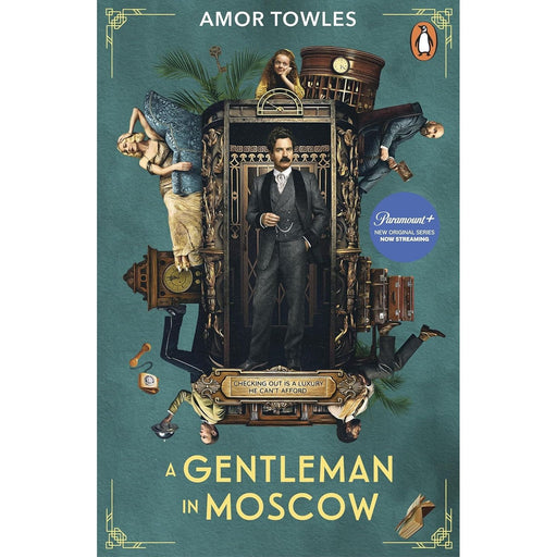 Penguin edition of "A Gentleman in Moscow" novel by Amor Towles, featuring a classic book cover with elegant design.