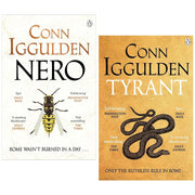 Cover image of the Nero Trilogy 2 Books Collection Set by Conn Iggulden, featuring titles Nero and Tyrant, published by Penguin Ltd.