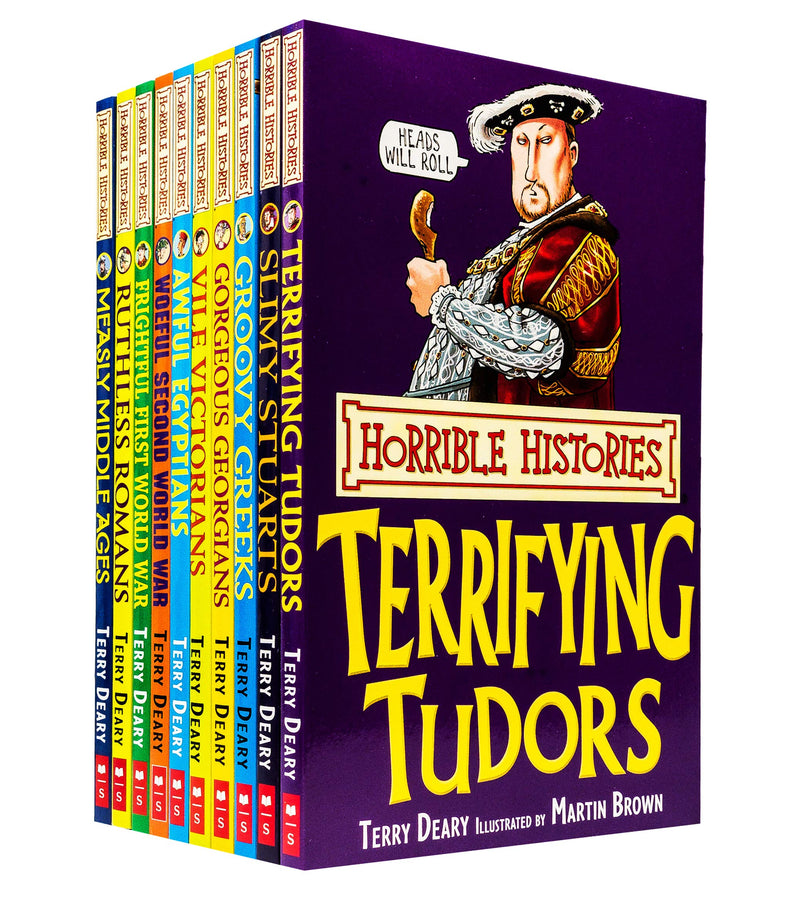 Horrible Histories Series 10 Beastly Books Collection Set by Terry Deary - Non Fiction - Mixed Format