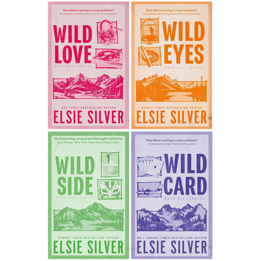 Rose Hill Series 4 Books Collection Set by Elsie Silver (Wild Love, Wild Eyes, Wild Side and Wild Card) - The Book Bundle