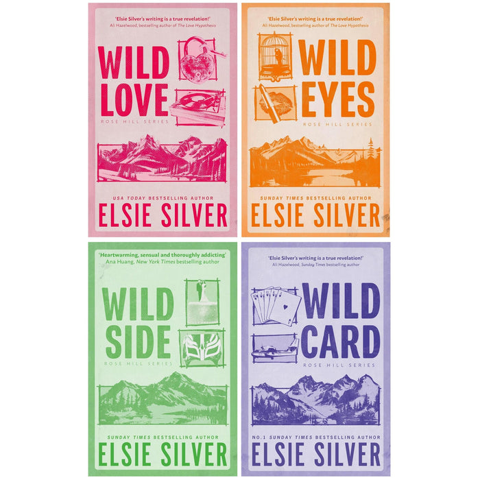 Rose Hill Series 4 Books Collection Set by Elsie Silver (Wild Love, Wild Eyes, Wild Side and Wild Card) - The Book Bundle