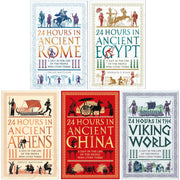 Set of five non-fiction books on ancient history including Rome, Egypt, Athens, China, and Vikings by Michael O'Mara Books.