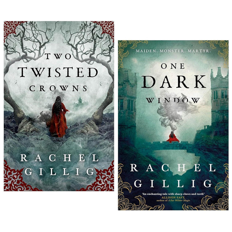 Rachel Gillig's Shepherd King Series 2 books set including One Dark Window and Two Twisted Crowns, featuring dark fantasy covers.