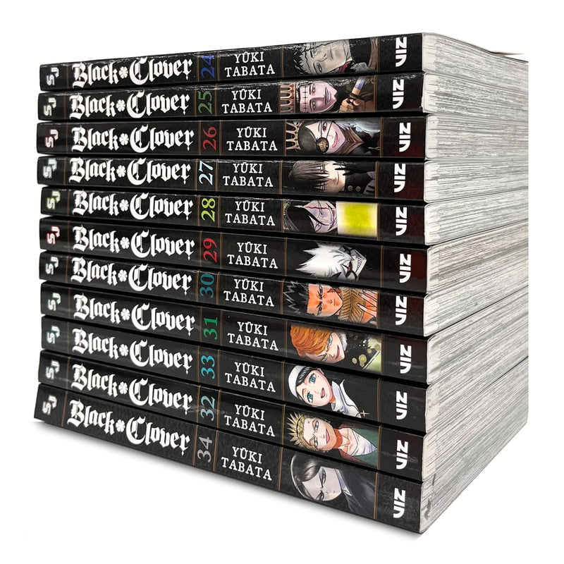 Black Clover Series Vol 24 25 26 27 28 29 30 31 32 33 34 Collection 11 Books Set by Yuki Tabata - The Book Bundle