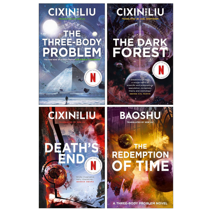 The Three-Body Problem Novels By Cixin Liu and Baoshu 4 Books Collection Set (The Three Body Problem, The Dark Forest, Death's End and The Redemption of Time) - The Book Bundle