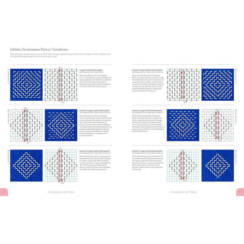 Sashiko 365: Stitch a new sashiko pattern every day of the year - The Book Bundle